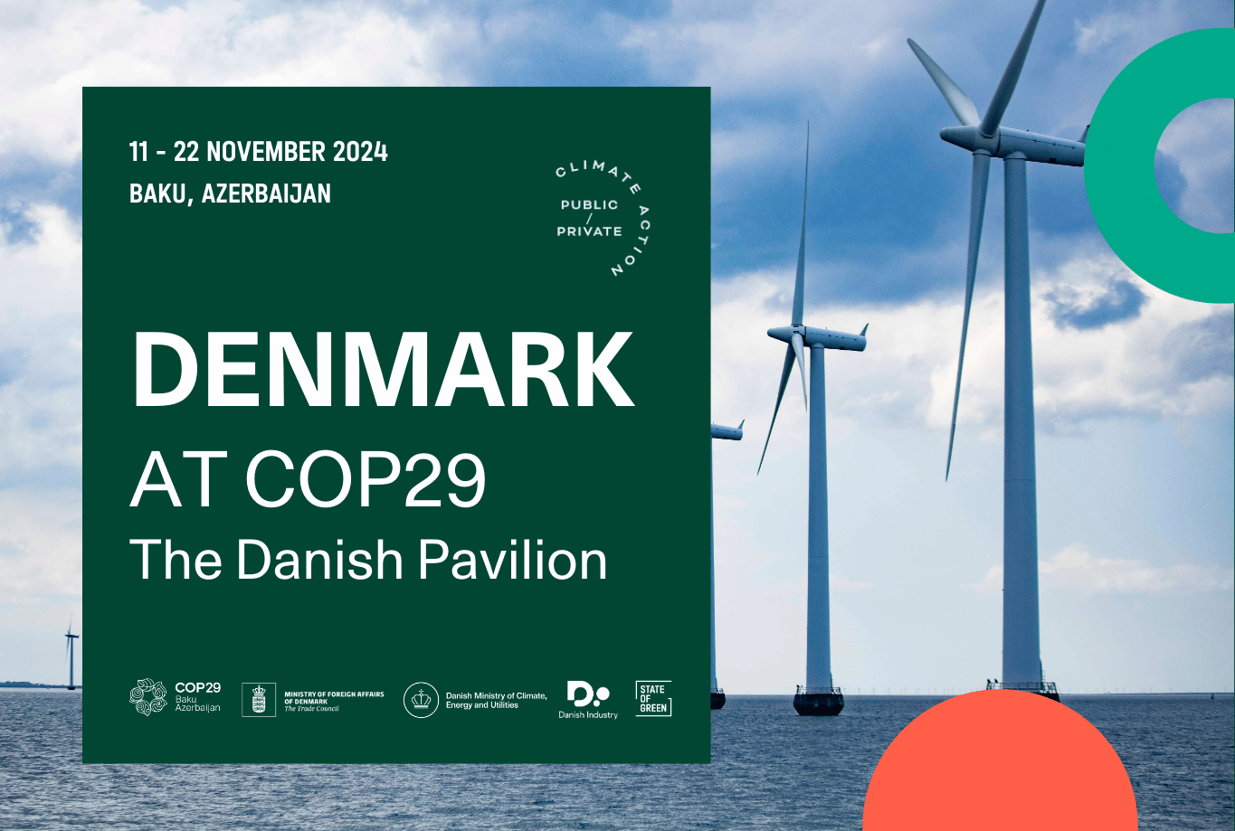 Danmark til COP29 banner