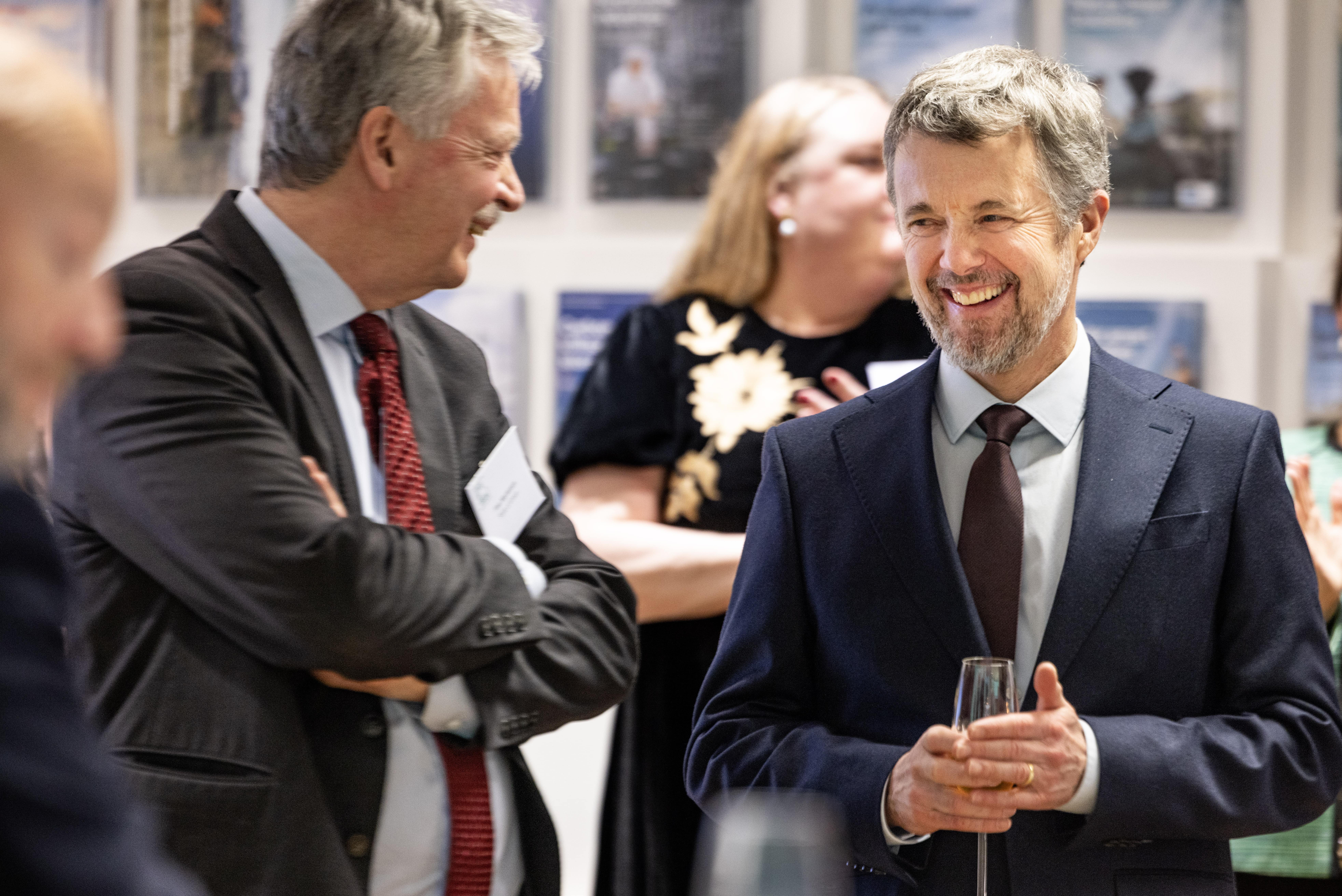 His Majesty King Frederik X of Denmark networking at House of Green