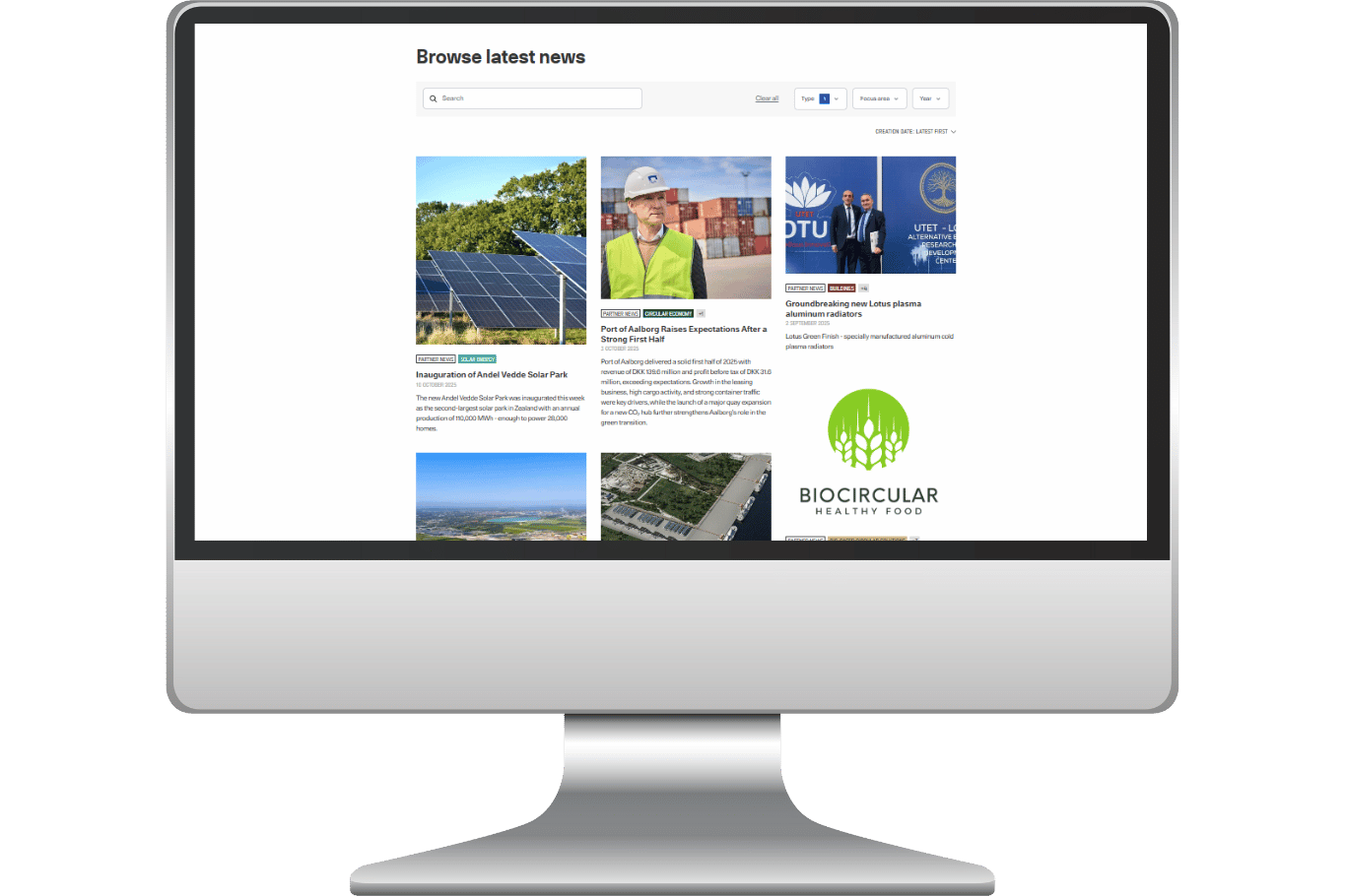 Nyhedsoversigt stateofgreen.com