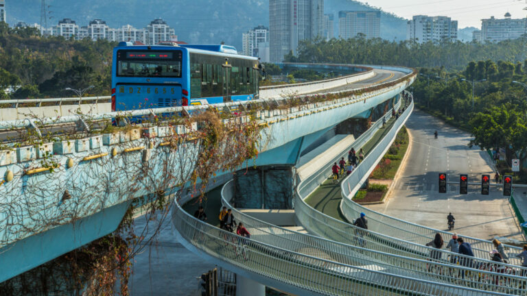 The Bicycle Skyway in Xiamen, China