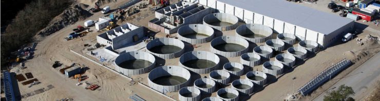 Recirculation Aquaculture Technology saves water for Fish Farm Danish Salmon