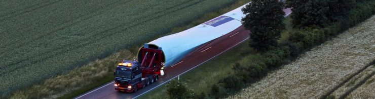 Giant wind turbine blade captures more energy from the wind
