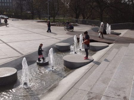 Israels Square water playground