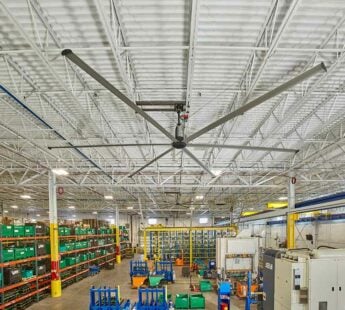 Maximize indoor climate and reduce heating costs in large high-ceiling facilities