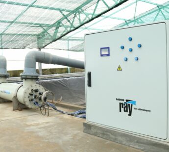 UV systems utilized in research and development for a shrimp and prawn farm in Vietnam