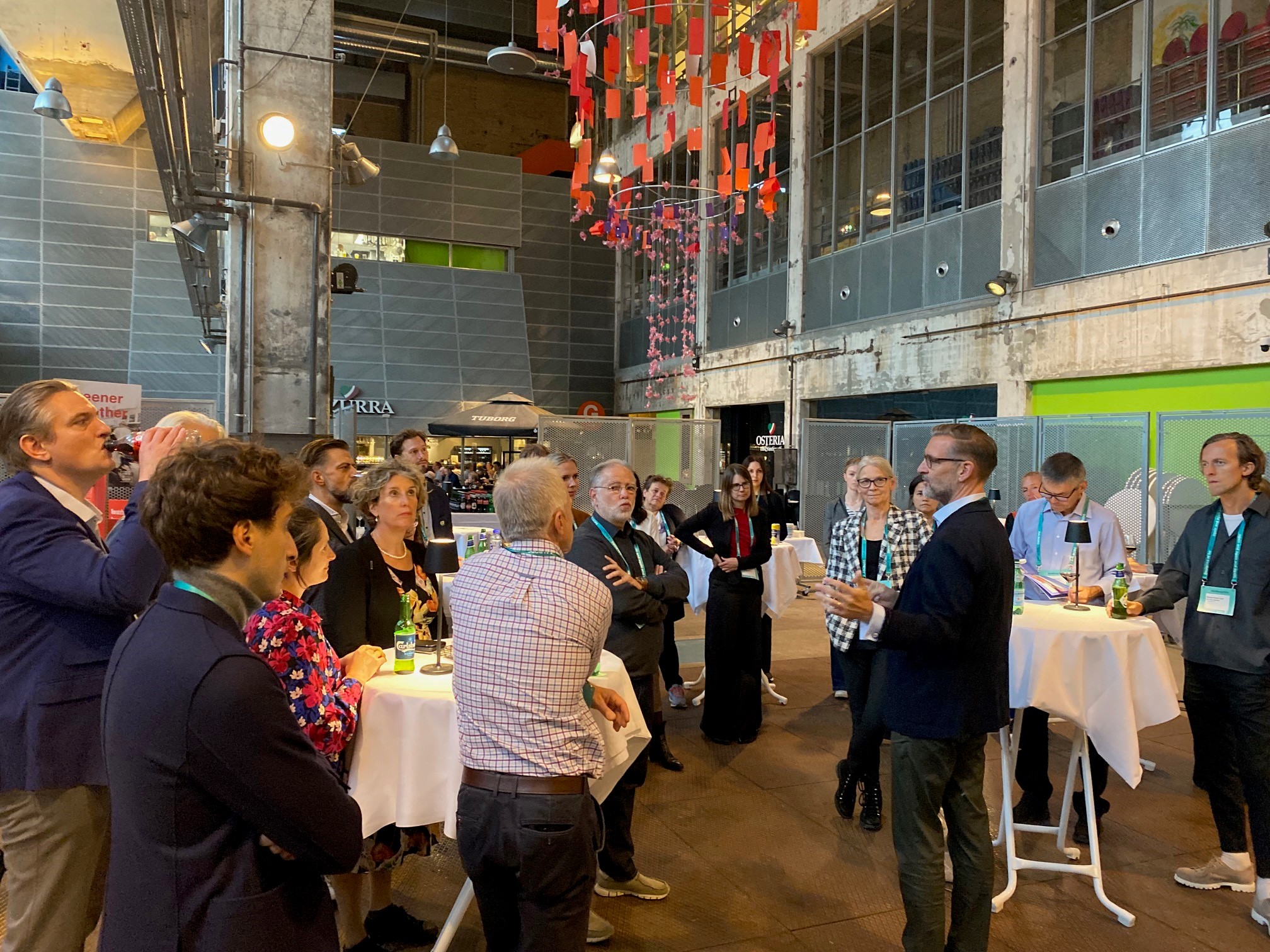 Keynote speak by Flemming Voetmann, Vice President of External Relations and Sustainability VELUX, at the networking event in Kedelhallen