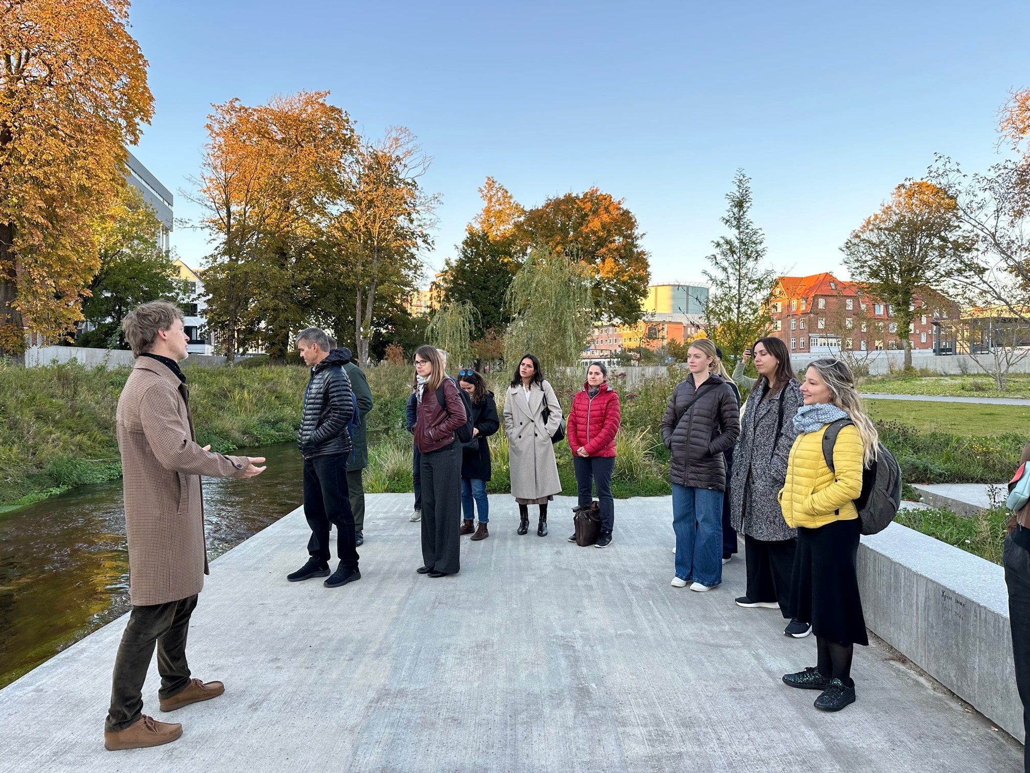 Site visit at Aalborg Å with SLA Architects