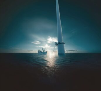 Powering vessels at sea in offshore wind farms
