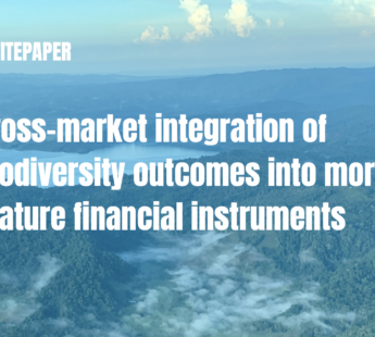 Integrating biodiversity into mainstream finance